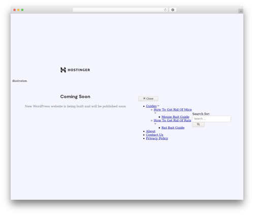 Hostinger WordPress plugin - rodentguide.com