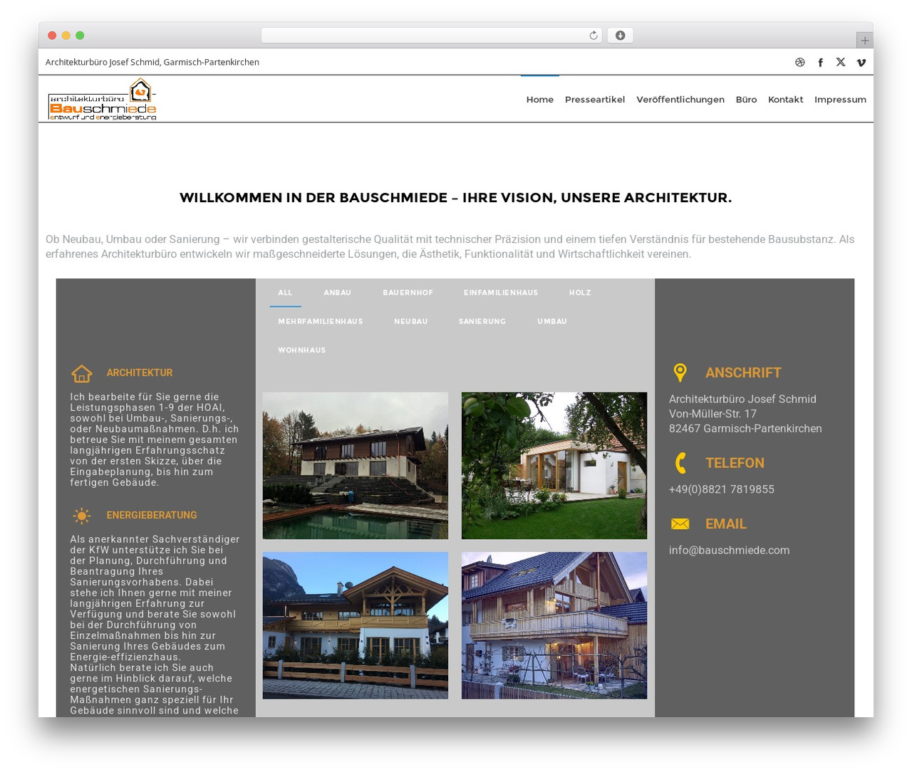 DFD Native WordPress theme - bauschmiede.com DFD Native WordPress theme - bauschmiede.com