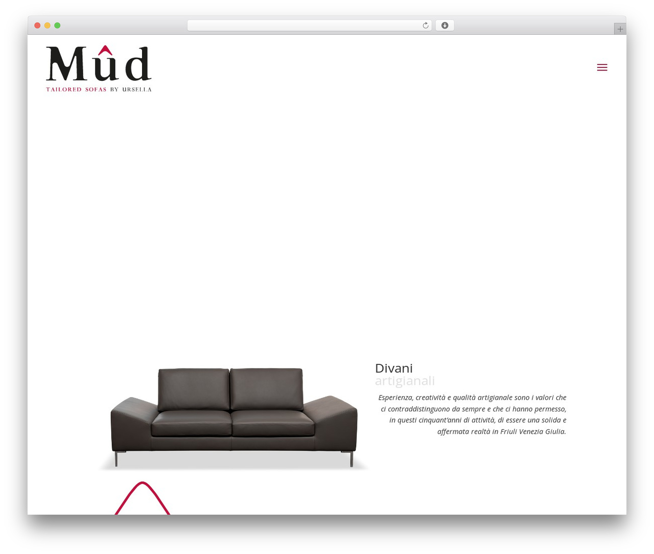 Divi WordPress theme - mudsofas.com