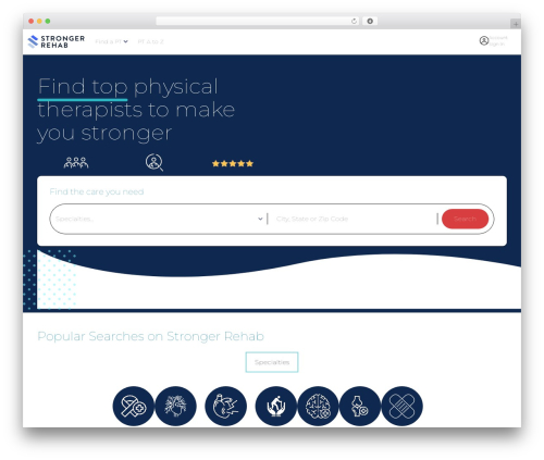 dList theme WordPress - strongerrehab.com