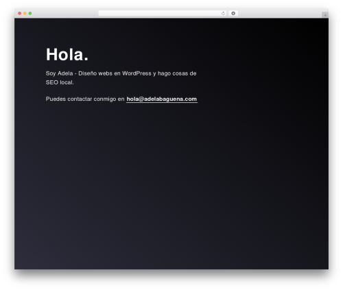 Genesis WordPress theme - adelabaguena.com