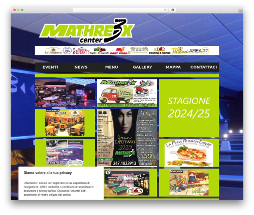 Matrix top WordPress theme - mathreexcenter.com