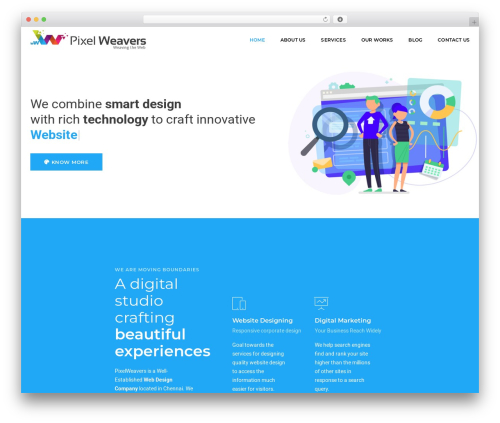 Pixel-Theme WordPress theme - pixelweavers.in