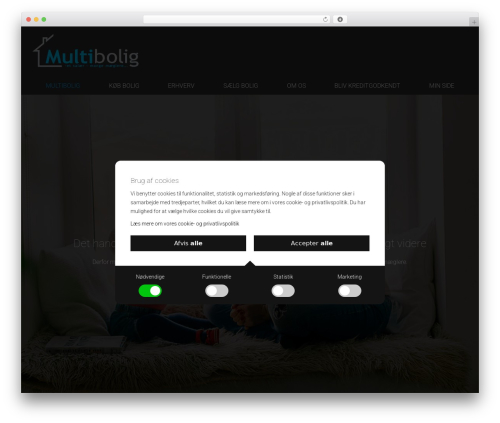 Theme WordPress Mindworking Webplatformen - multibolig.dk