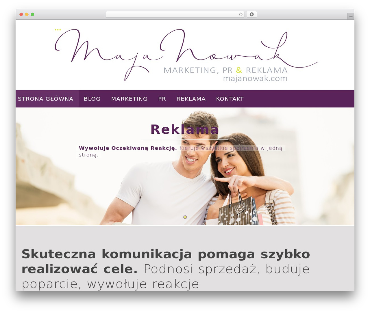 Theme WordPress Nirvana - majanowak.com