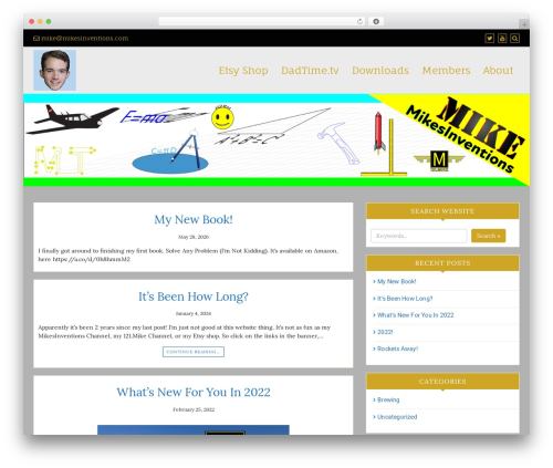WordPress theme Di Responsive - mikesinventions.com