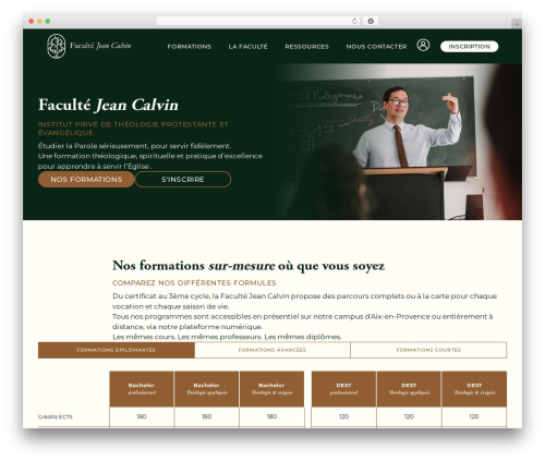 WordPress theme GeneratePress - facultejeancalvin.com