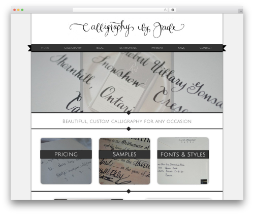 WP Framework theme WordPress - mississippicalligraphy.com
