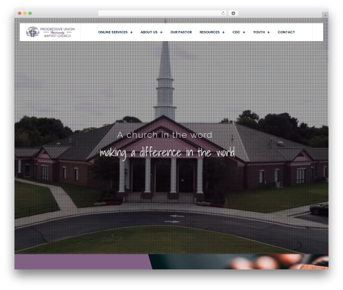 WP theme Sacreva - pumbchurch.org