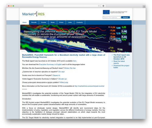 EWEA PROJECTS WordPress theme - market4res.eu