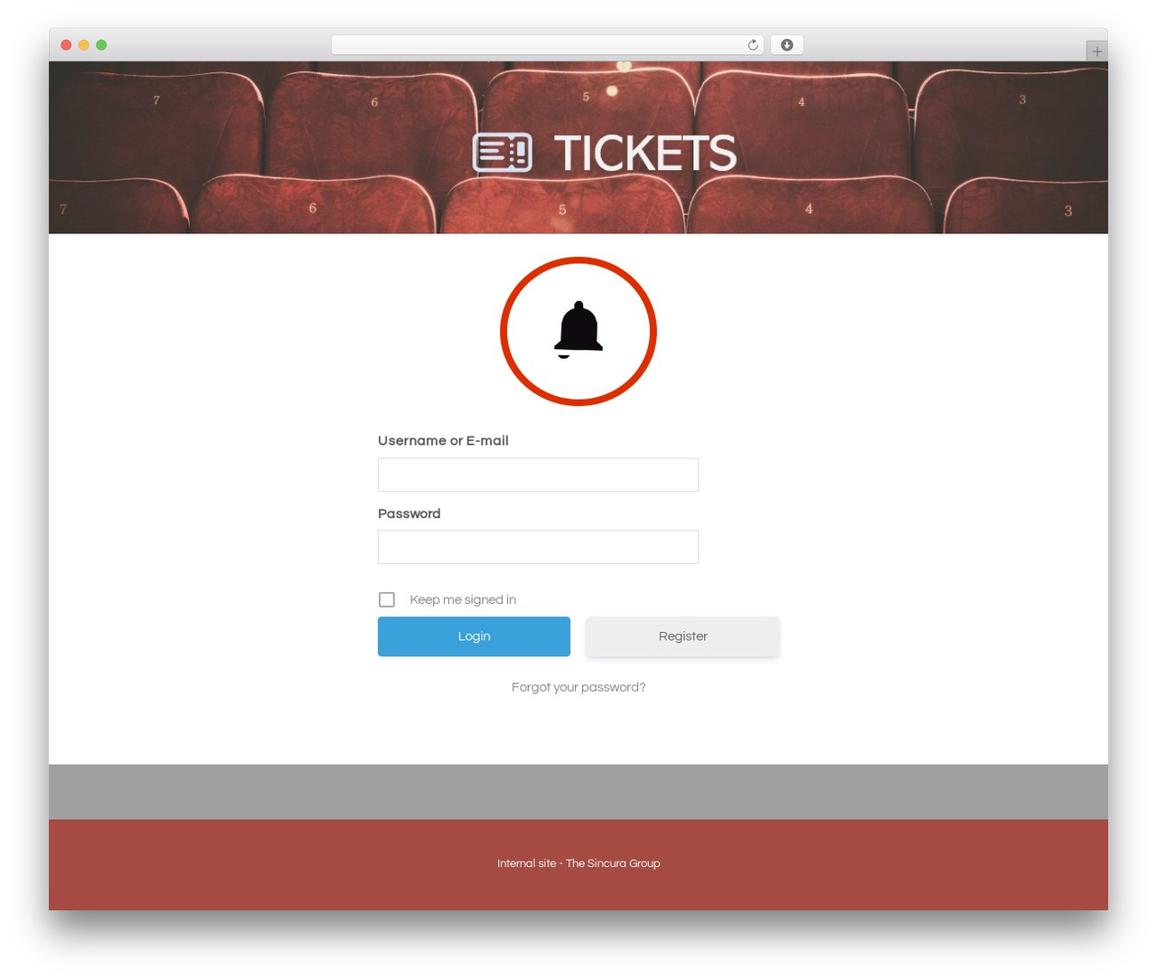 Panoramic WordPress theme - sincuratickets.com