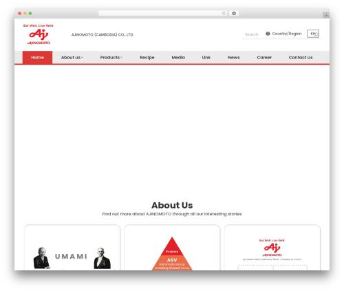 Visucom smart sections WordPress plugin - ajinomoto.com.kh