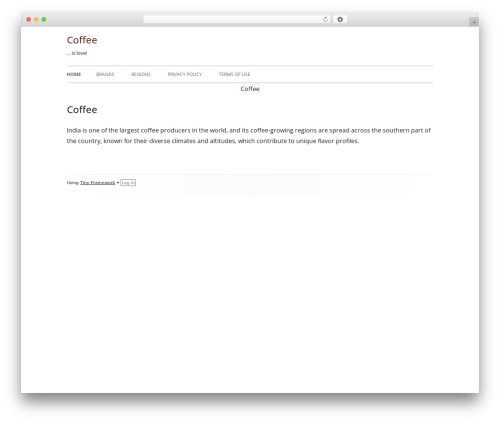 Theme WordPress Tiny Framework - coffee.org.in