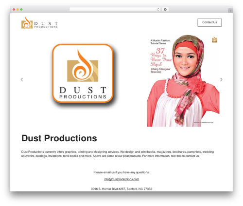 Breakdance Zero Theme WordPress website theme - dustproductions.com