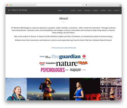 Brooklyn WordPress theme - melaniewindridge.co.uk