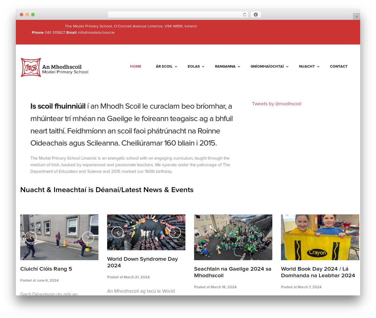Cupid WordPress theme - modelschool.ie