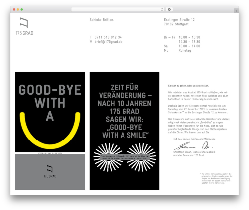 Empty WordPress plugin - 175grad.de