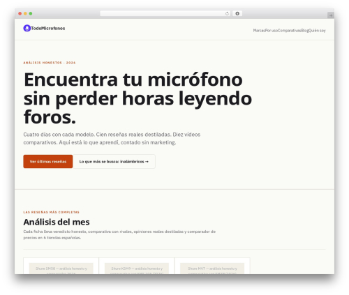 GeneratePress WordPress theme - todomicrofonos.com