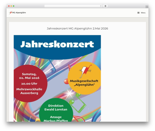 Influence WordPress theme - mgalpengluehn.ch