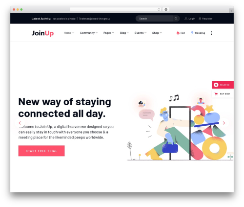 Joinup WP theme - joinup.qodeinteractive.com
