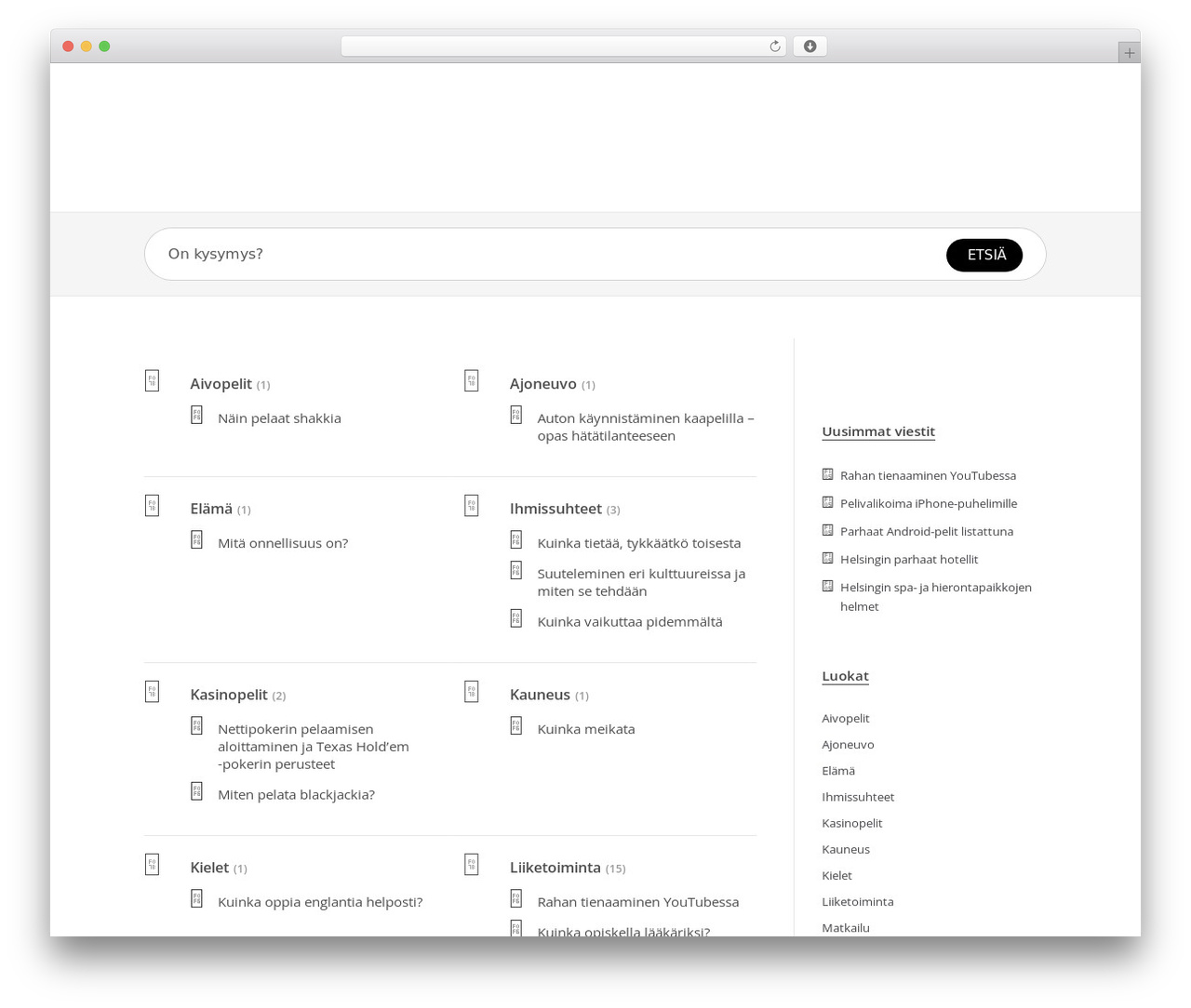 KnowHow (shared on wplocker.com) WP theme - tietopohja.com