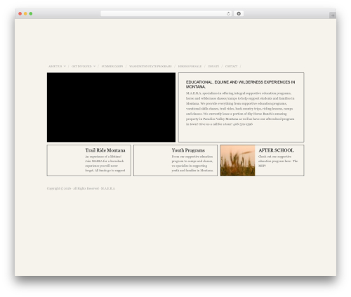 maera WordPress theme - montanaawareness.com