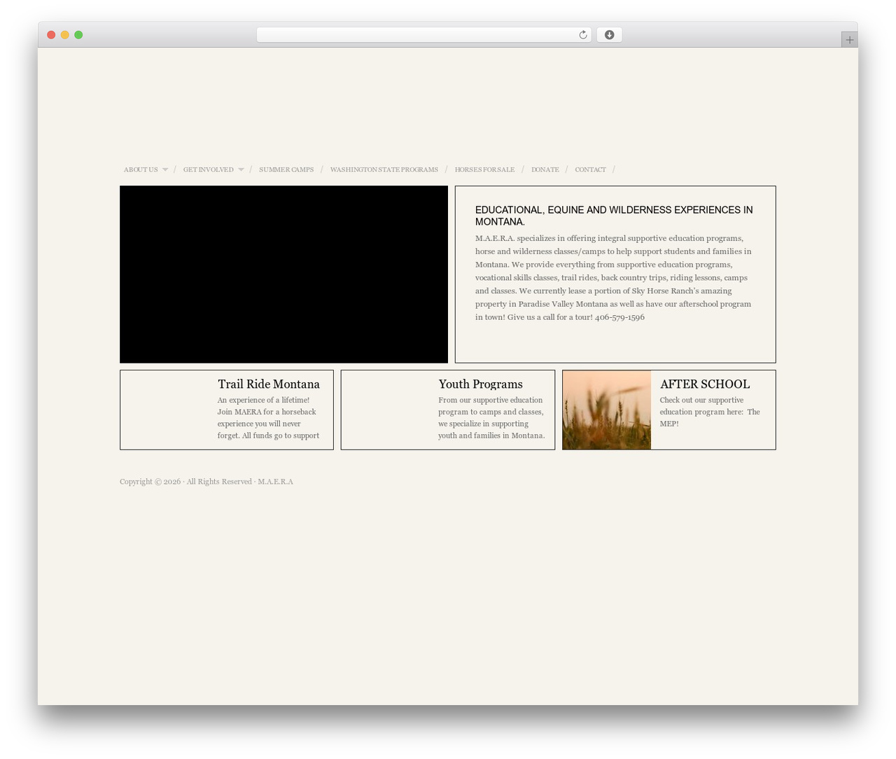 maera WordPress theme - montanaawareness.com