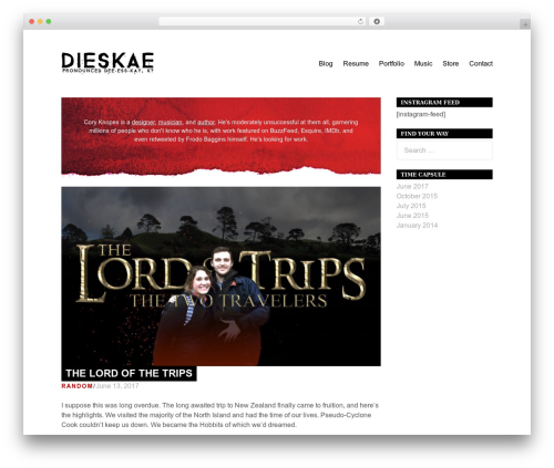 Maker WordPress theme - ishalfthebattle.com