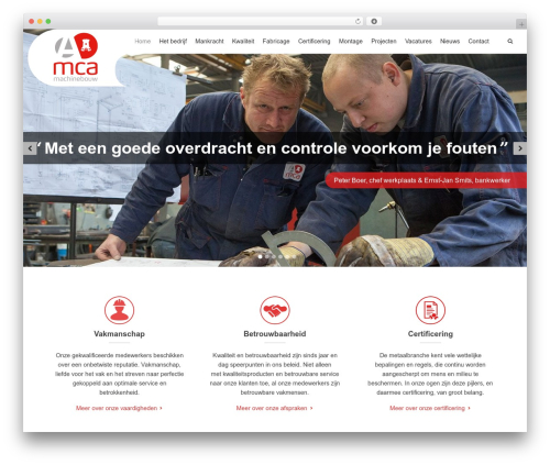 MCA WordPress theme - mcalkmaar.nl