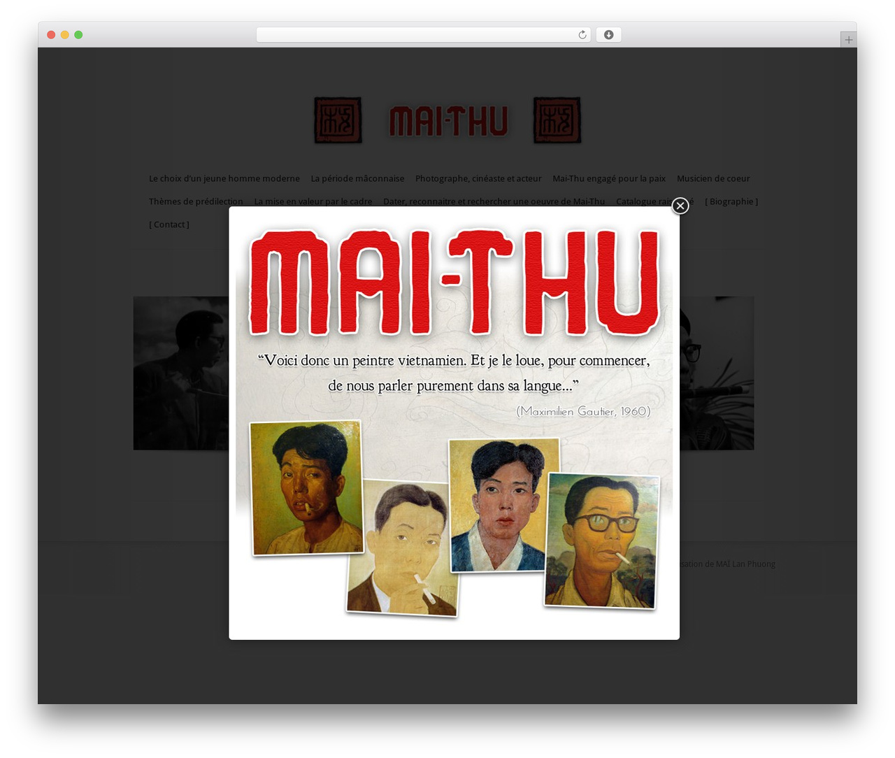 Modest WP theme - mai-thu.fr