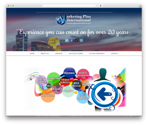 SCRN WordPress theme - marketingplusinternational.com