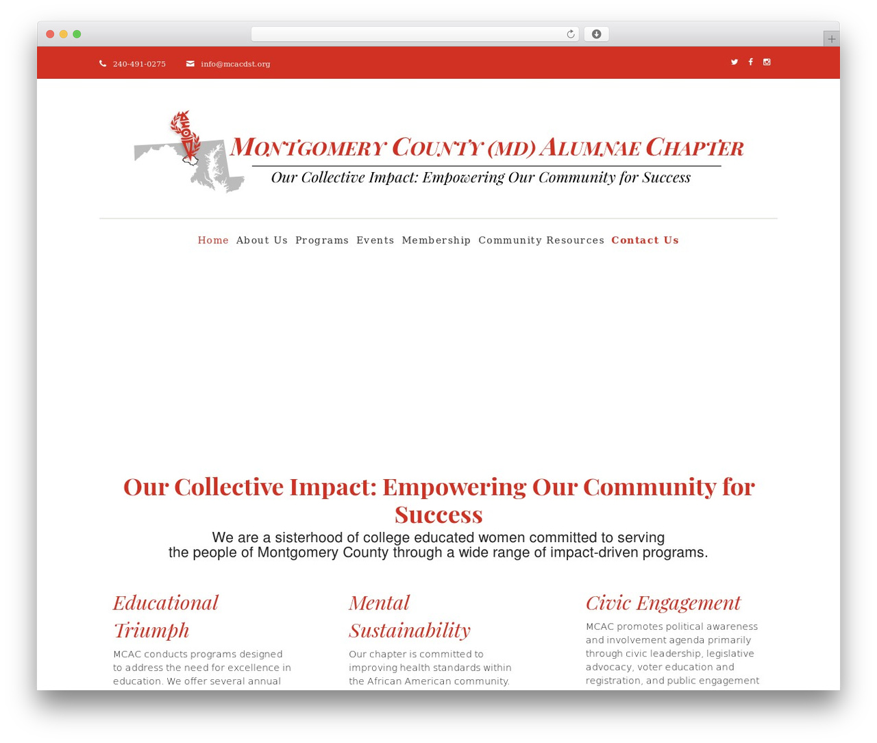 Theme WordPress Candidate - mcacdst.org