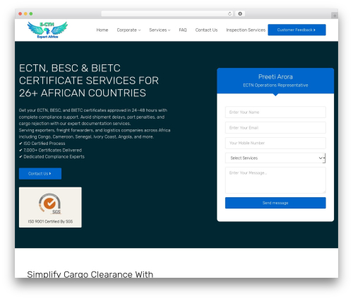 Transflash WordPress theme - www.ctnstashipping.co.in