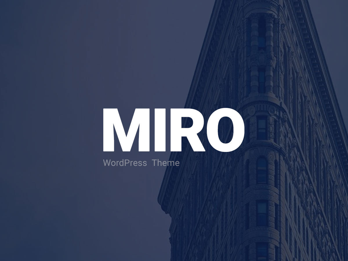 WordPress theme Miro WordPress theme Miro