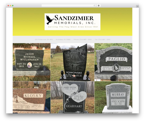 WordPress theme OceanWP - sandzimiermemorials.net