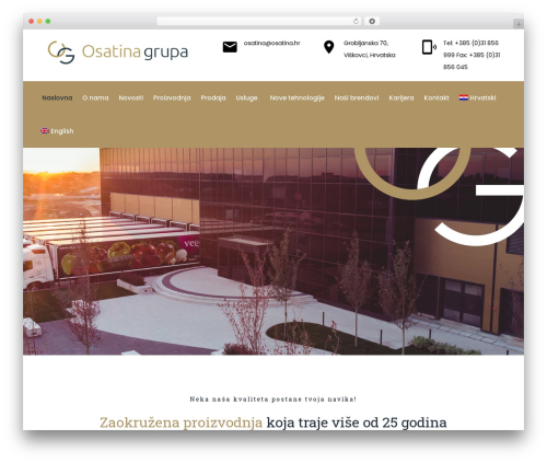 WordPress theme Orga - www.osatina.hr