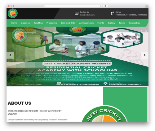 WordPress theme Sporting Pro - justcric.com WordPress theme Sporting Pro - justcric.com