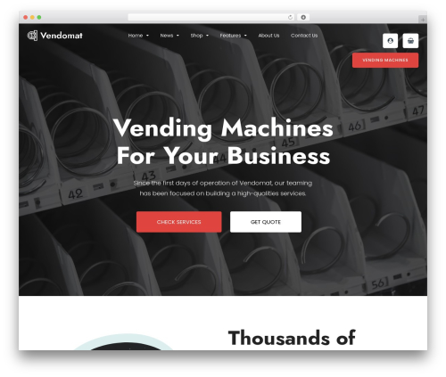 WordPress theme Vendomat - vendomat.modeltheme.com