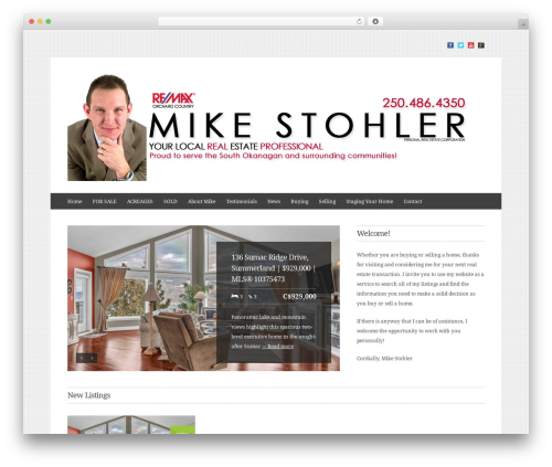 wpCasa WordPress theme - mikestohler.com