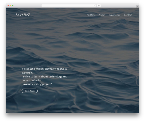 Air Theme WordPress theme - sarabermudez.com