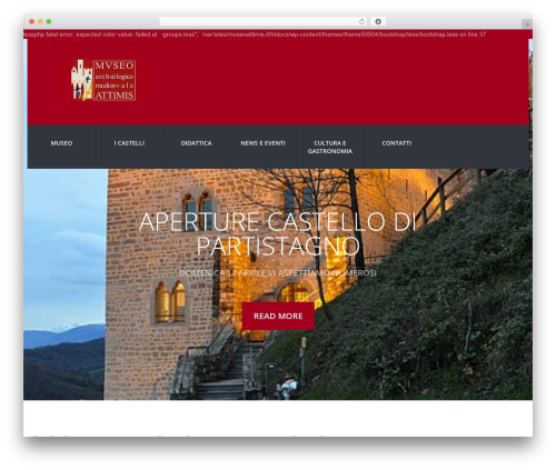 cherry top WordPress theme - museoattimis.it