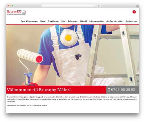 CMS cmsvrx system WordPress theme - www.brunnbymaleri.se
