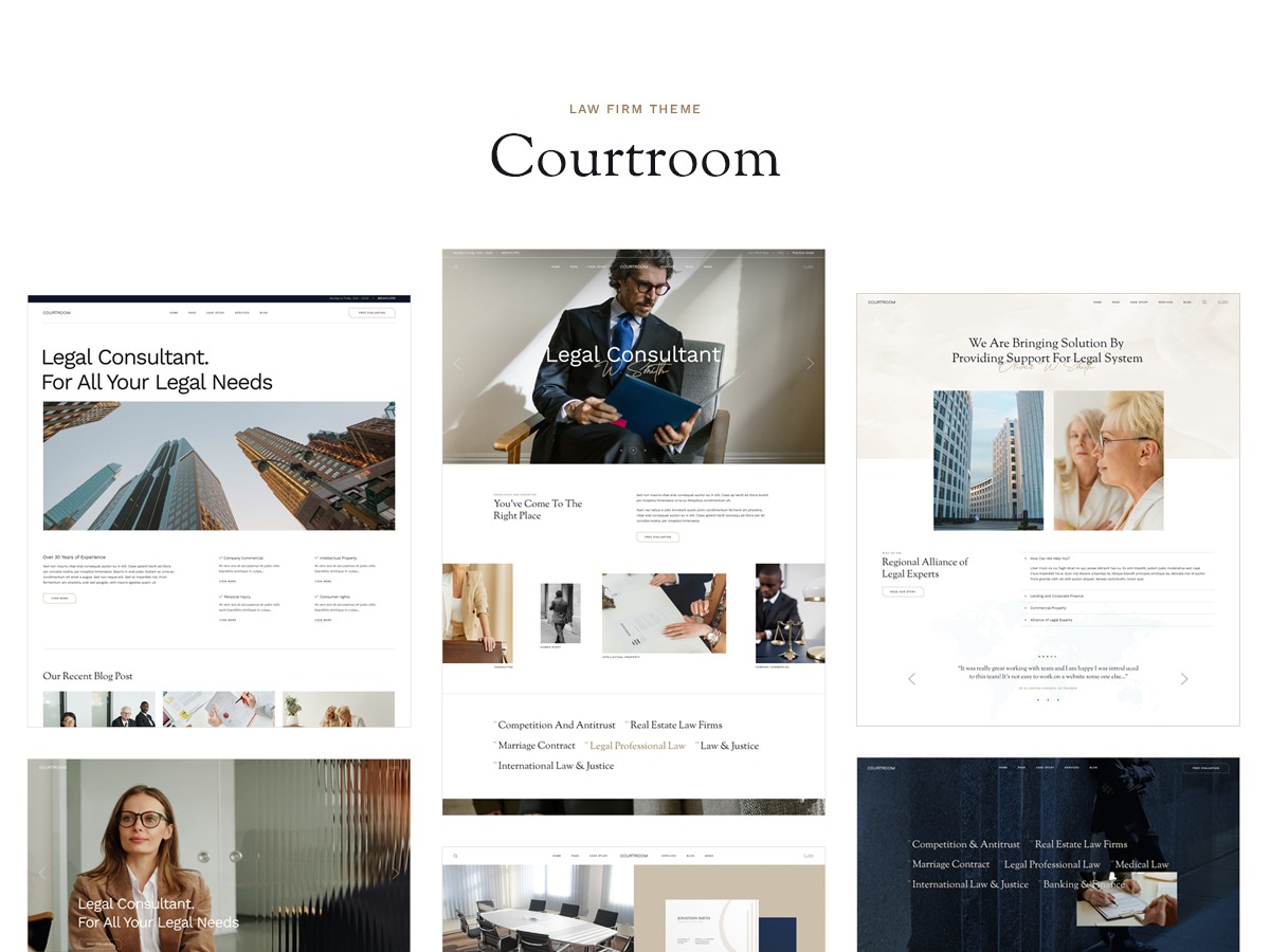Courtroom company WordPress theme