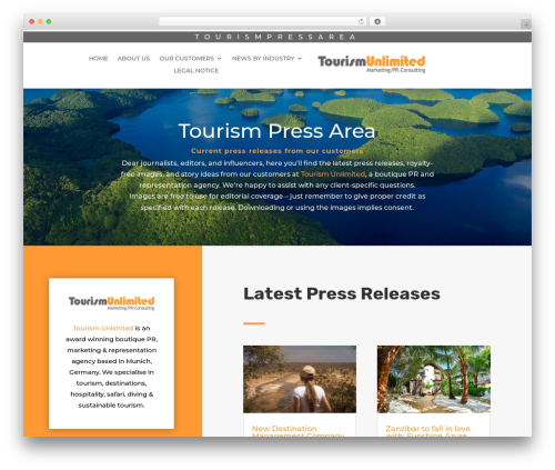 Divi top WordPress theme - tourismpressarea.com