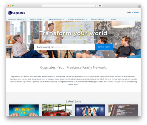 MicrojobEngine WordPress theme - cogmates.com
