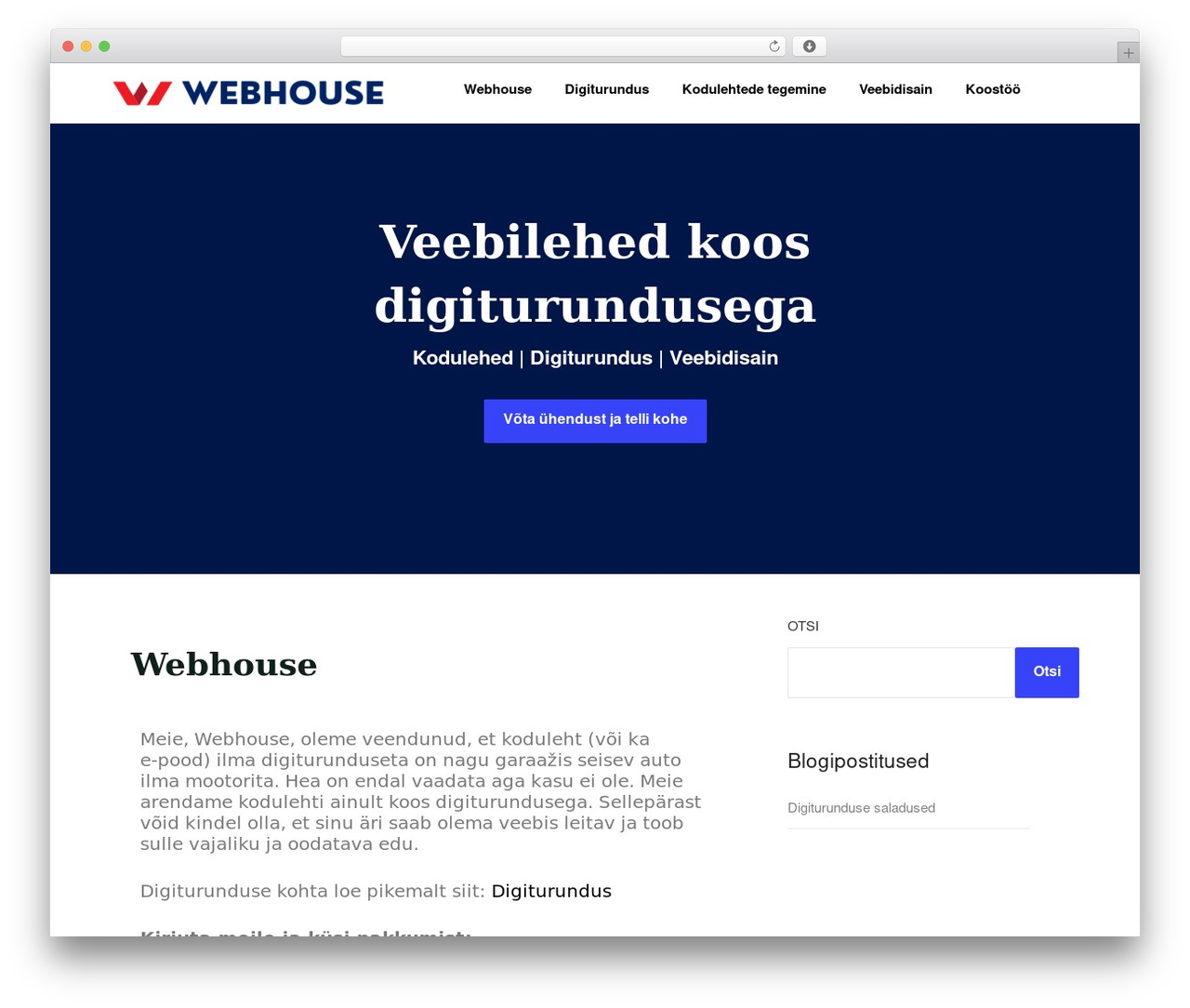 Theme WordPress EcoCoded - webhouse.ee