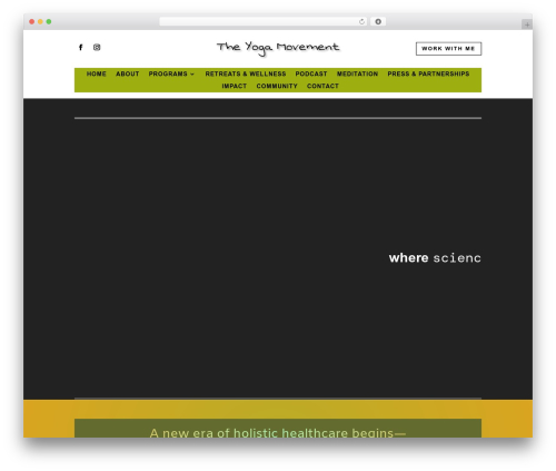 Theme WordPress Divi - theyogamovementnyc.com