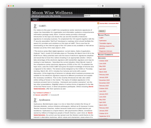 WordPress theme alibi - moonwisewellness.com