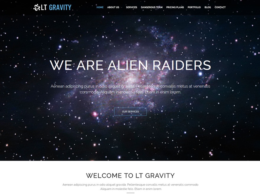 WordPress theme Aurora by L.THEME