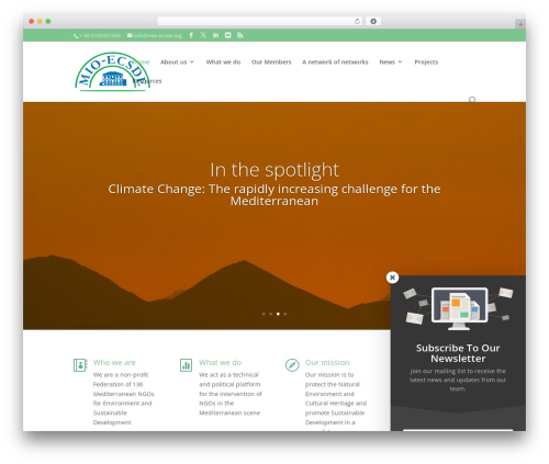 WordPress theme Divi - mio-ecsde.org